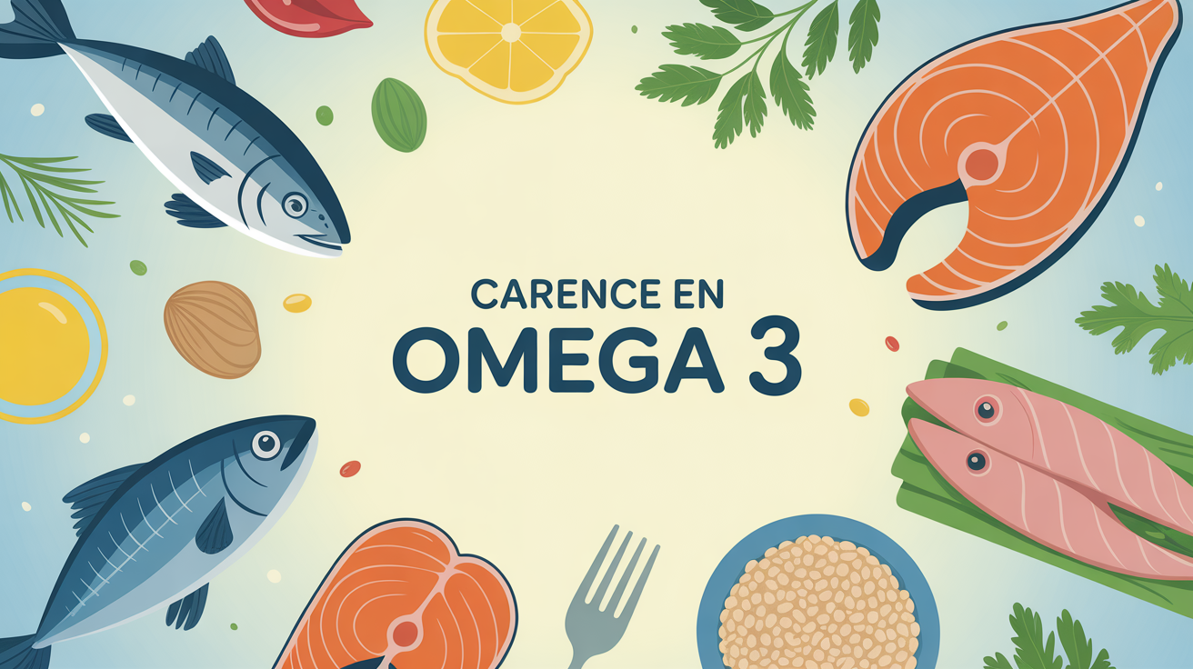 Plateau aliments riches en omega 3 vue stylisee