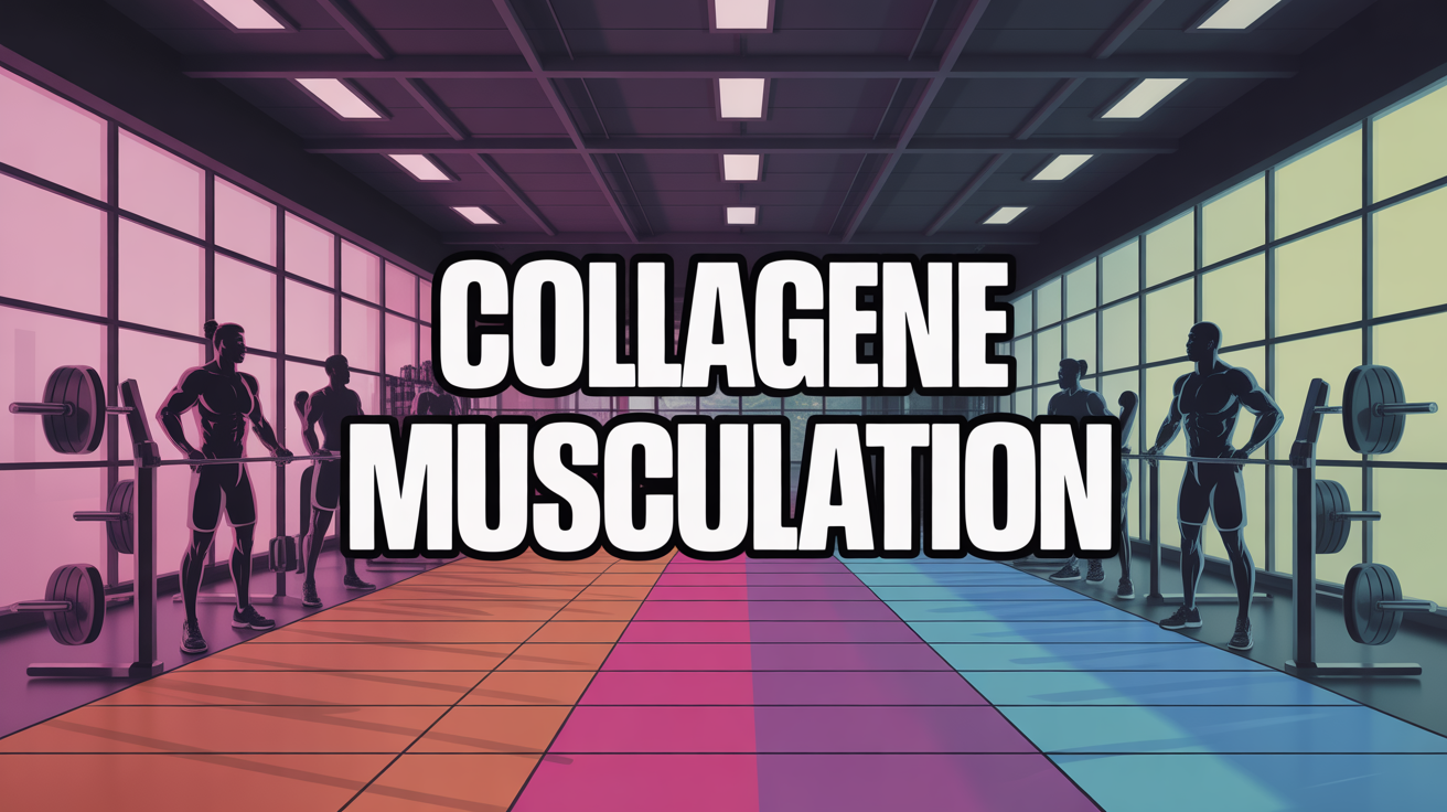 Visuel salle de sport moderne avec collagene musculation