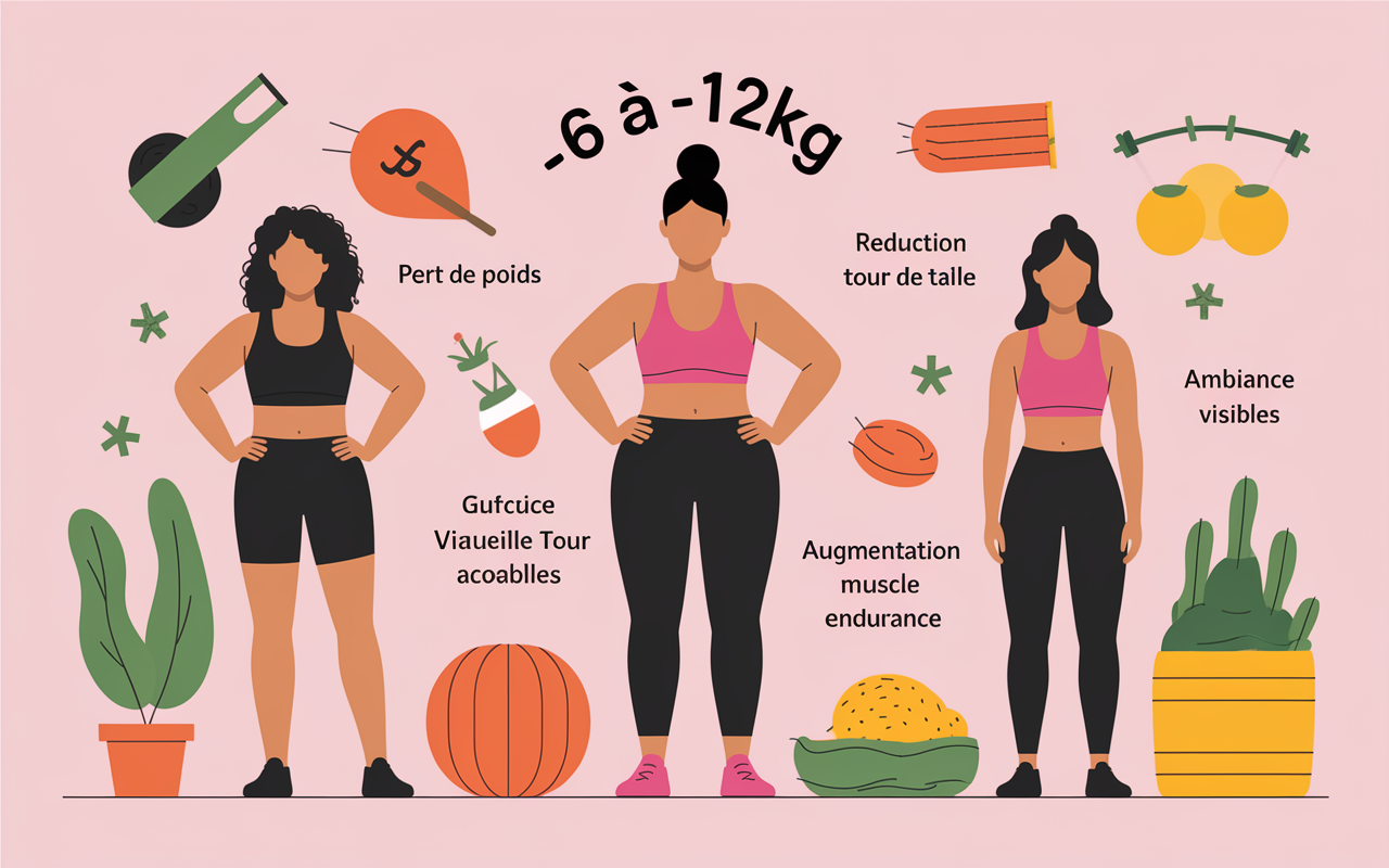 Chiffres pertes poids et muscles CrossFit femme 3 mois