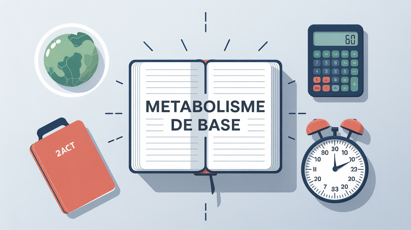 Carnet calculatrice etiquette poids metabolisme de base