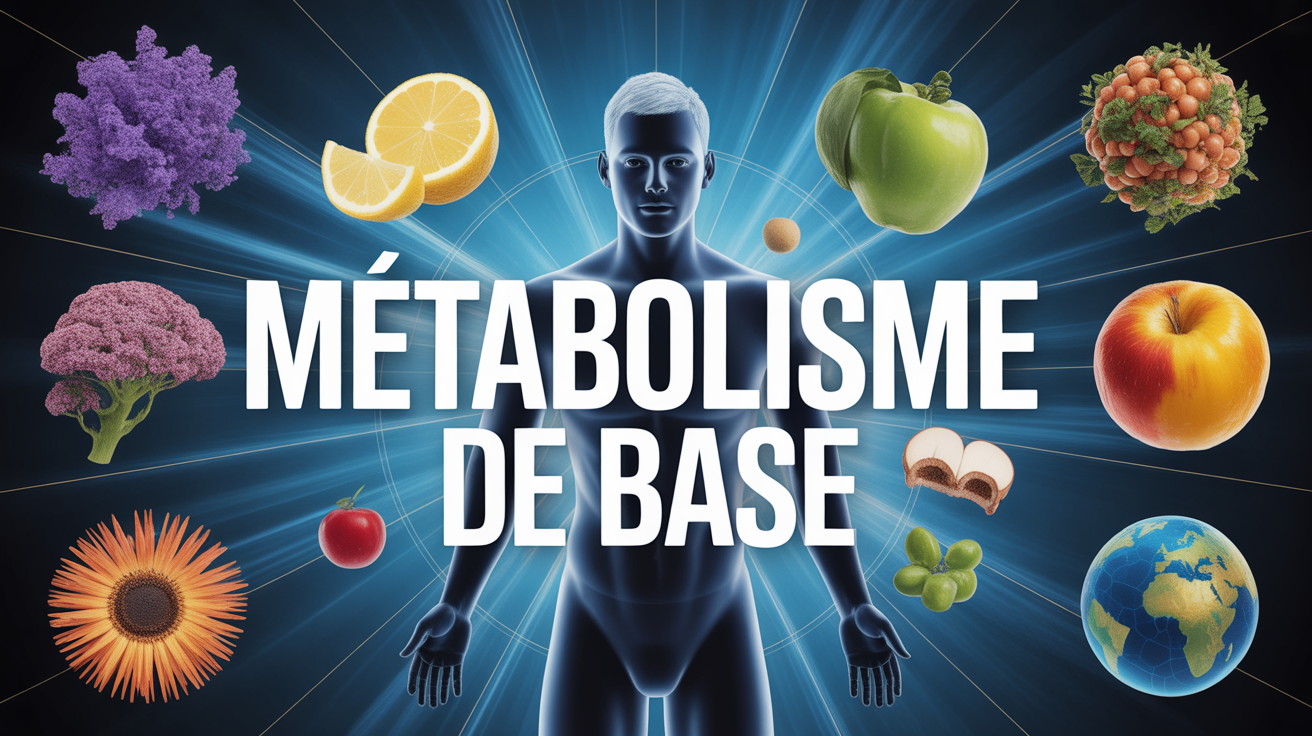 Vue stylisée métabolisme de base énergie alimentation