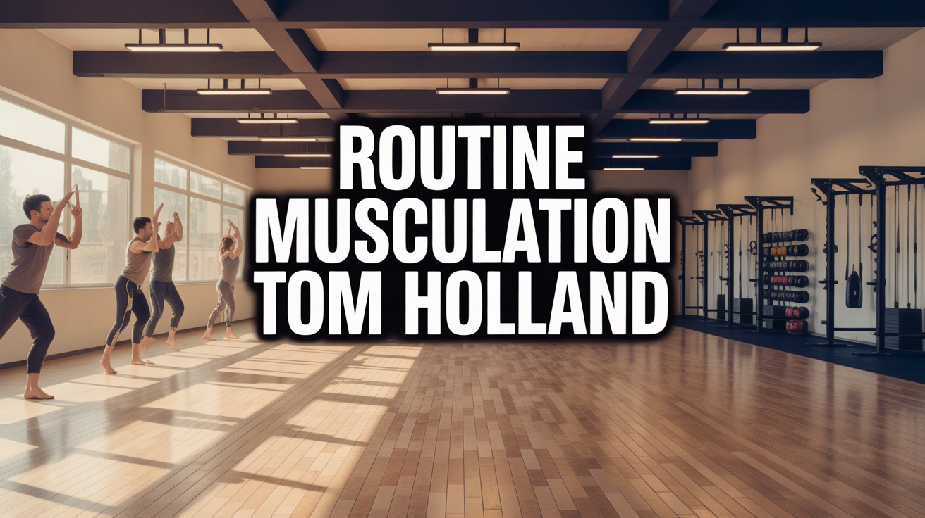 Routine musculation Tom Holland dans dojo energique