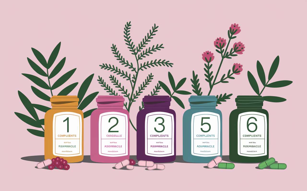 Illustration des 5 meilleurs compléments alimentaires anti-cortisol en pharmacie