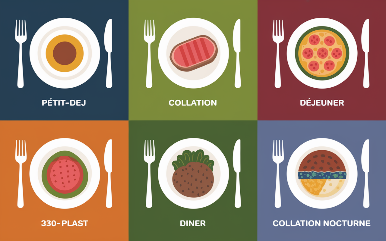 Menu 3000 calories prise de masse repas type calories quotidiens