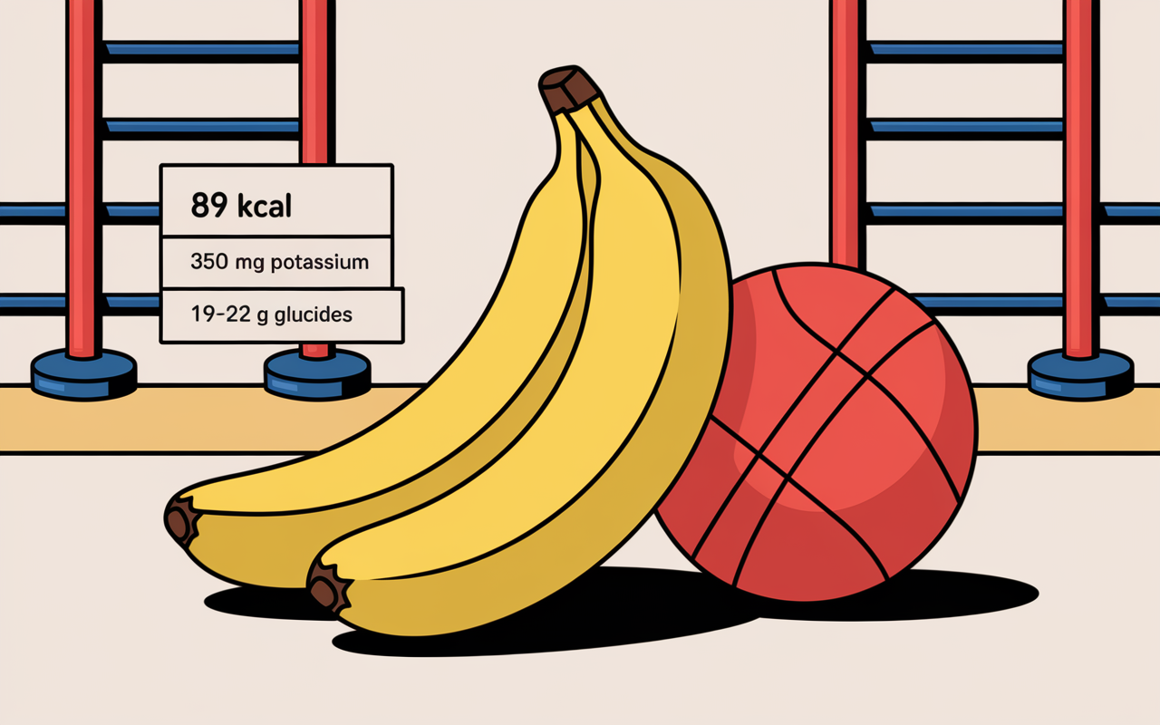 banane musculation haltères chiffres nutrition