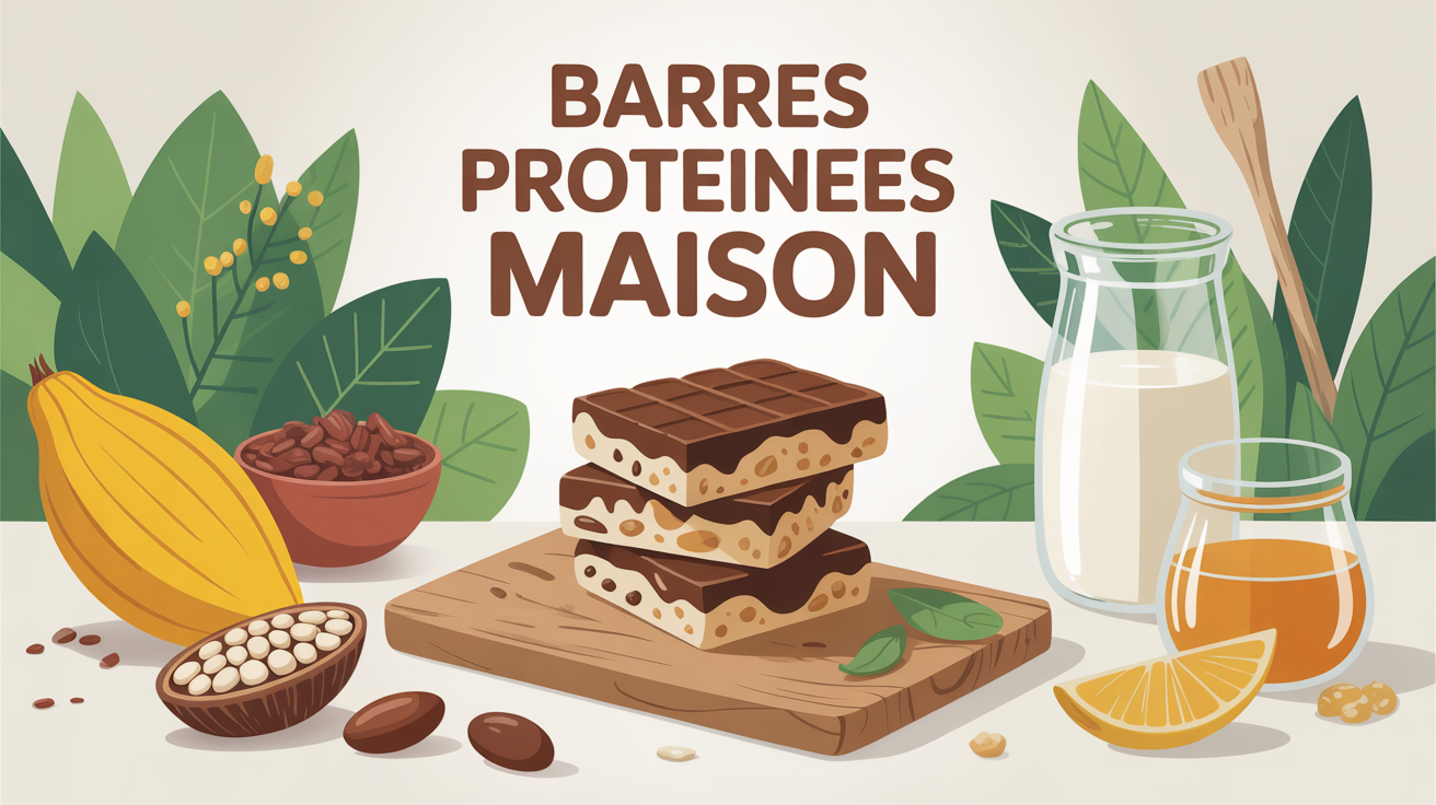 Barres proteinees maison whey avec avoine cacahuete lait miel