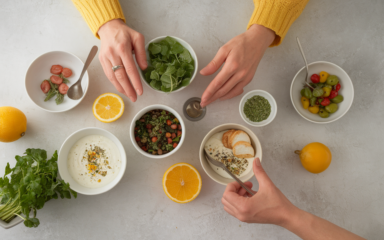 Ingrédients pour sauces sans calorie cuisine saine