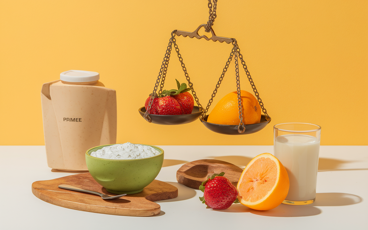 creme de riz musculation bol proteine fruits petit dejeuner