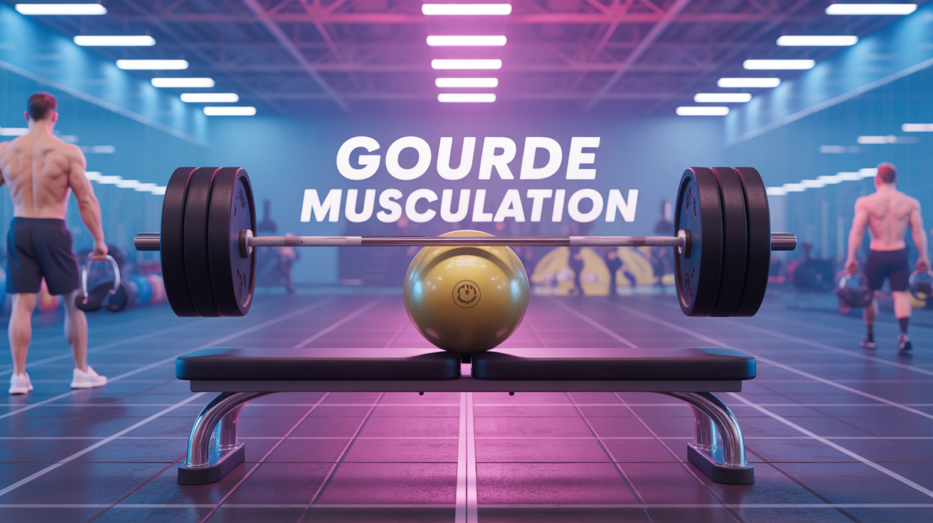 Comparatif gourde musculation sur banc de salle de sport