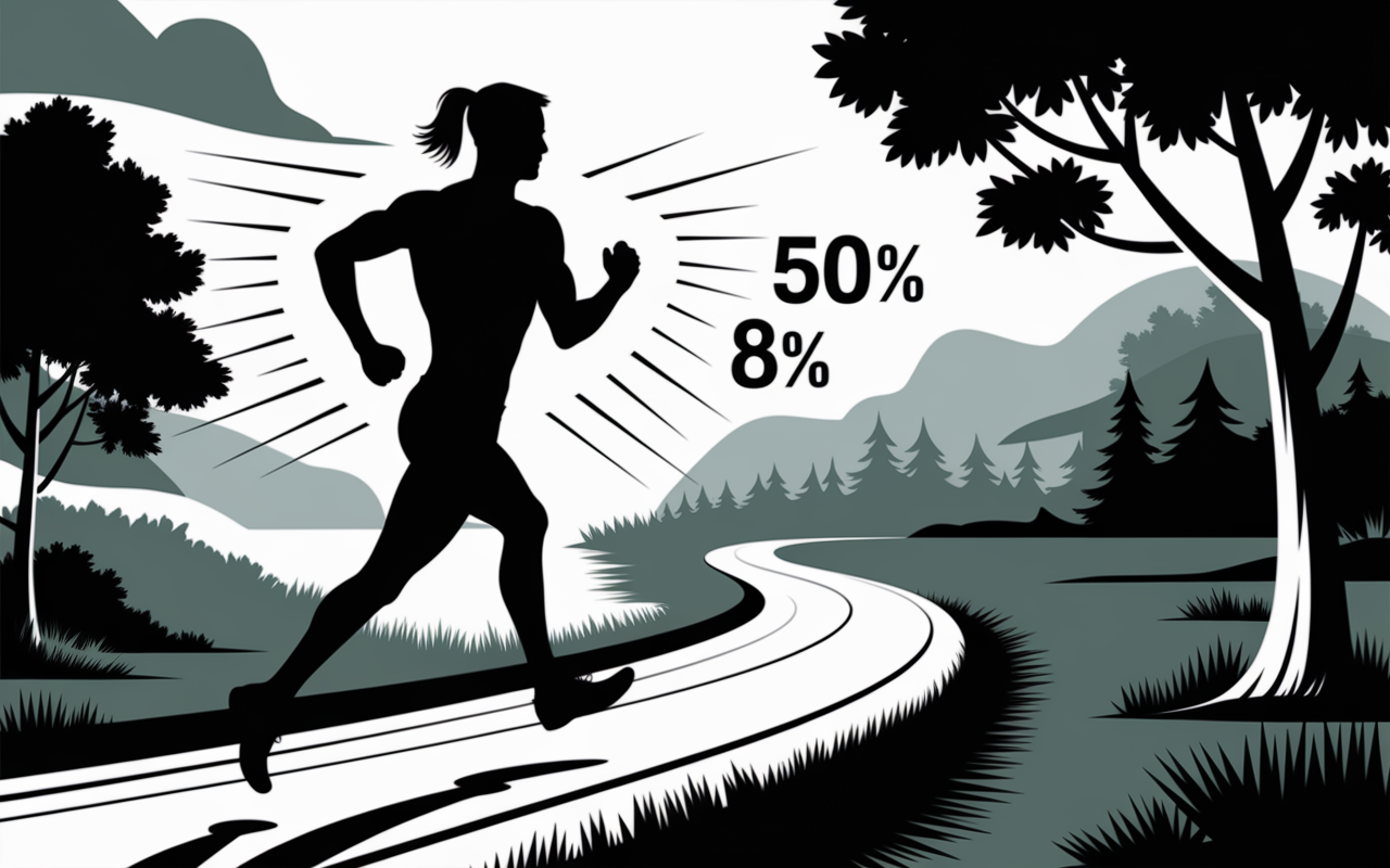 silhouette coureur trail musculation genoux tronc