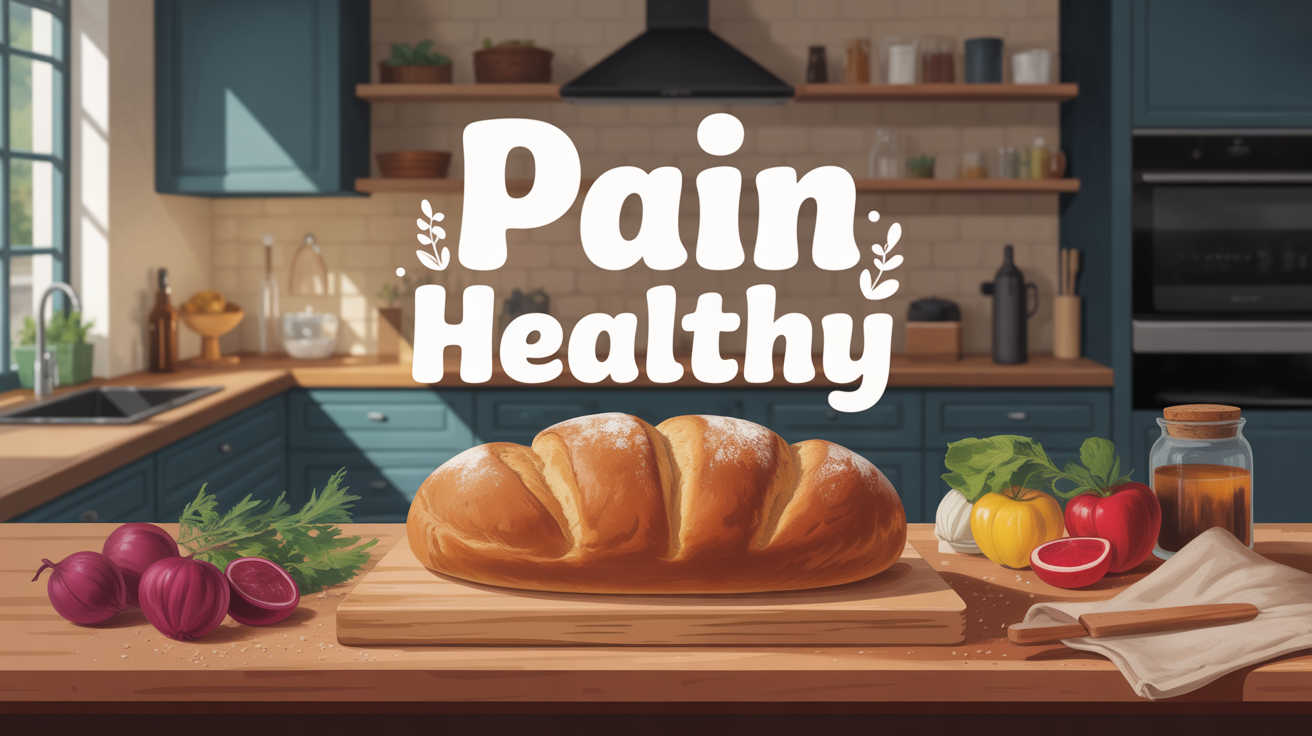 pain healthy moelleux sur planche, ambiance familiale cuisine
