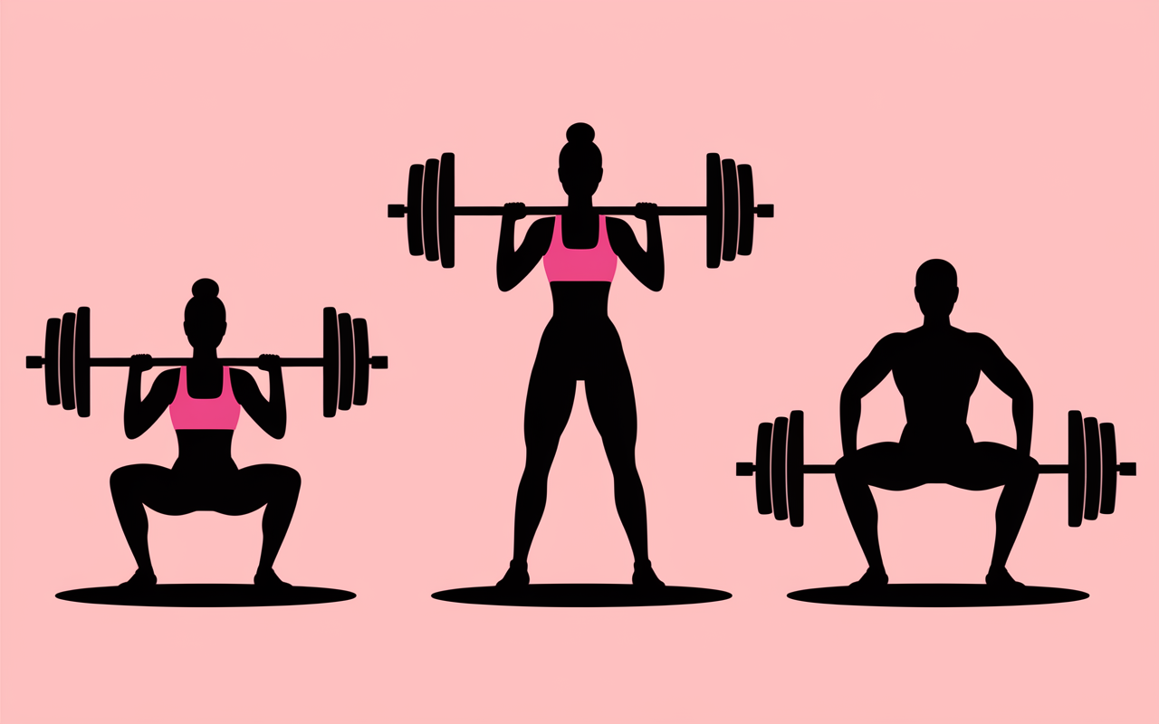 Volume fessiers squats hip thrust deadlift progression 8 semaines