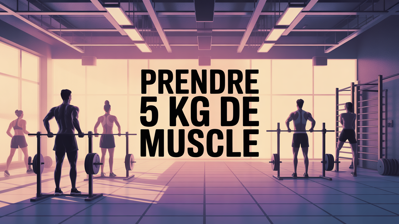 Salle de sport avec haltères pour prendre 5 kg de muscle