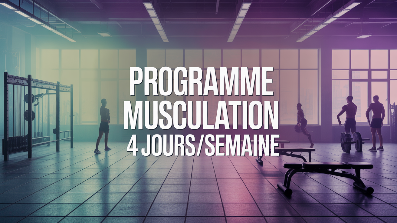 programme musculation 4 jours semaine salle de sport moderne