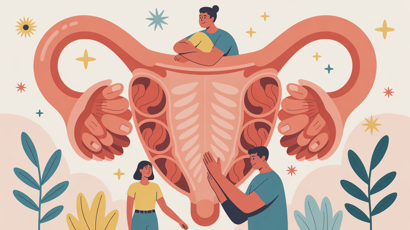 illustration ventre ferme retendre peau