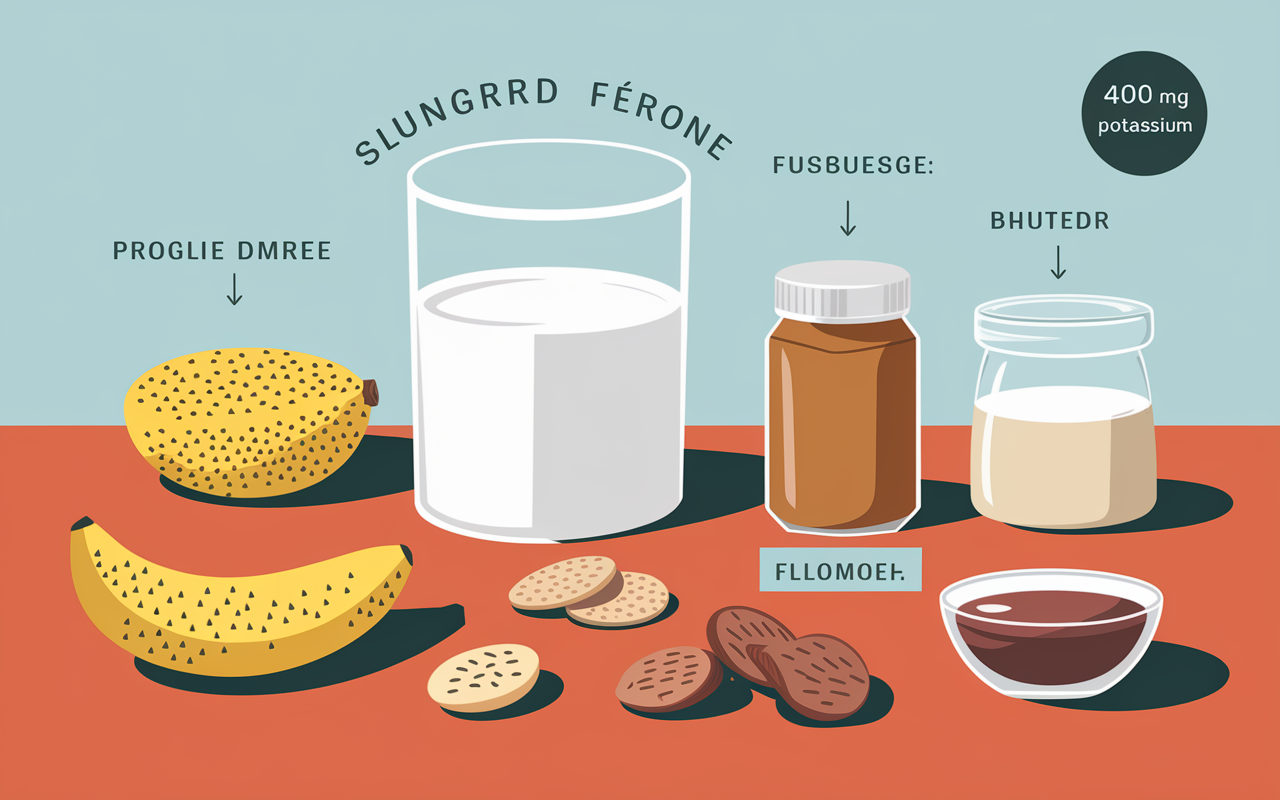 ingrédients smoothie protéiné banane potassium