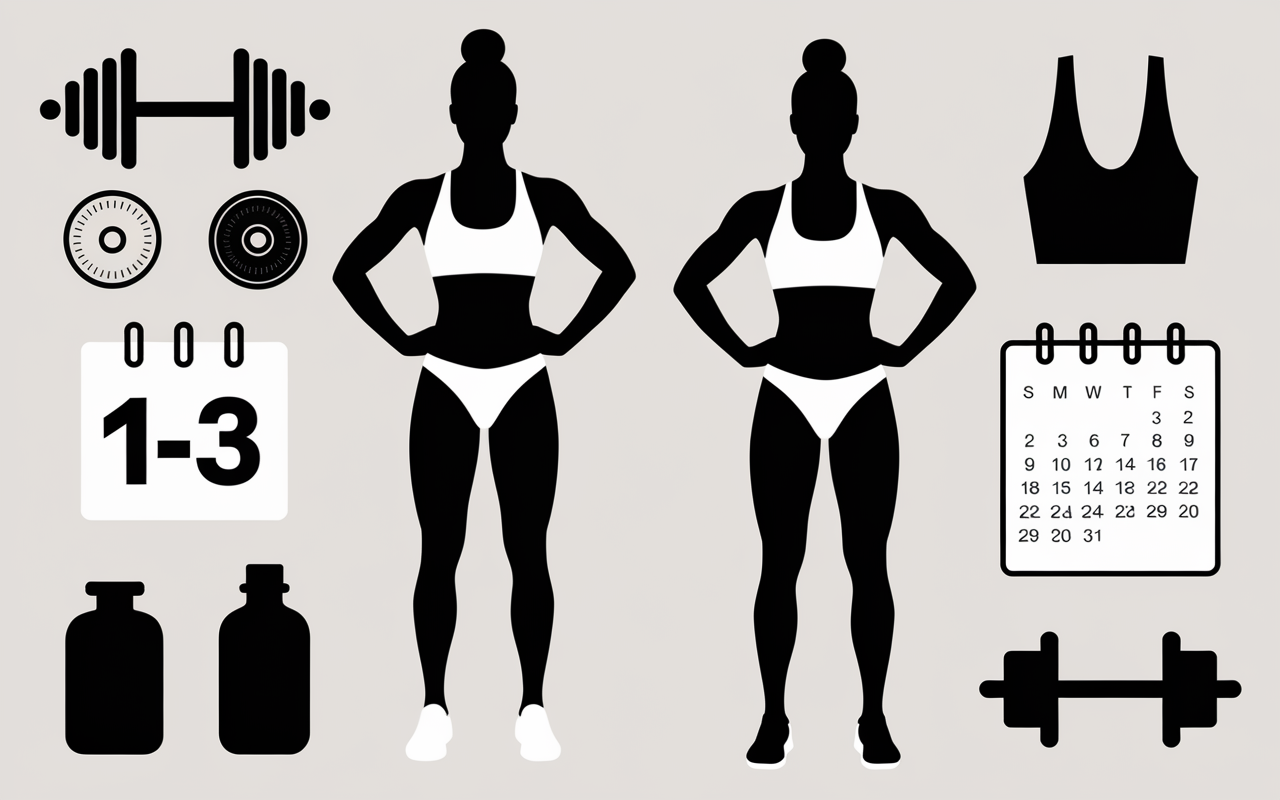 Transformation bras avant après perte graisse accessoires fitness