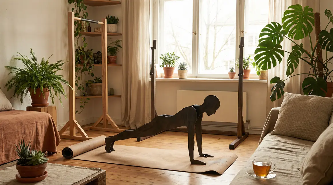 Calisthenics adulte intérieur exercice bien-être santé mentale