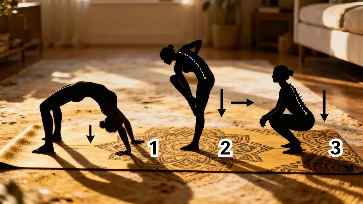 illustration pont squat rotation calisthenics flexibilité mobilité
