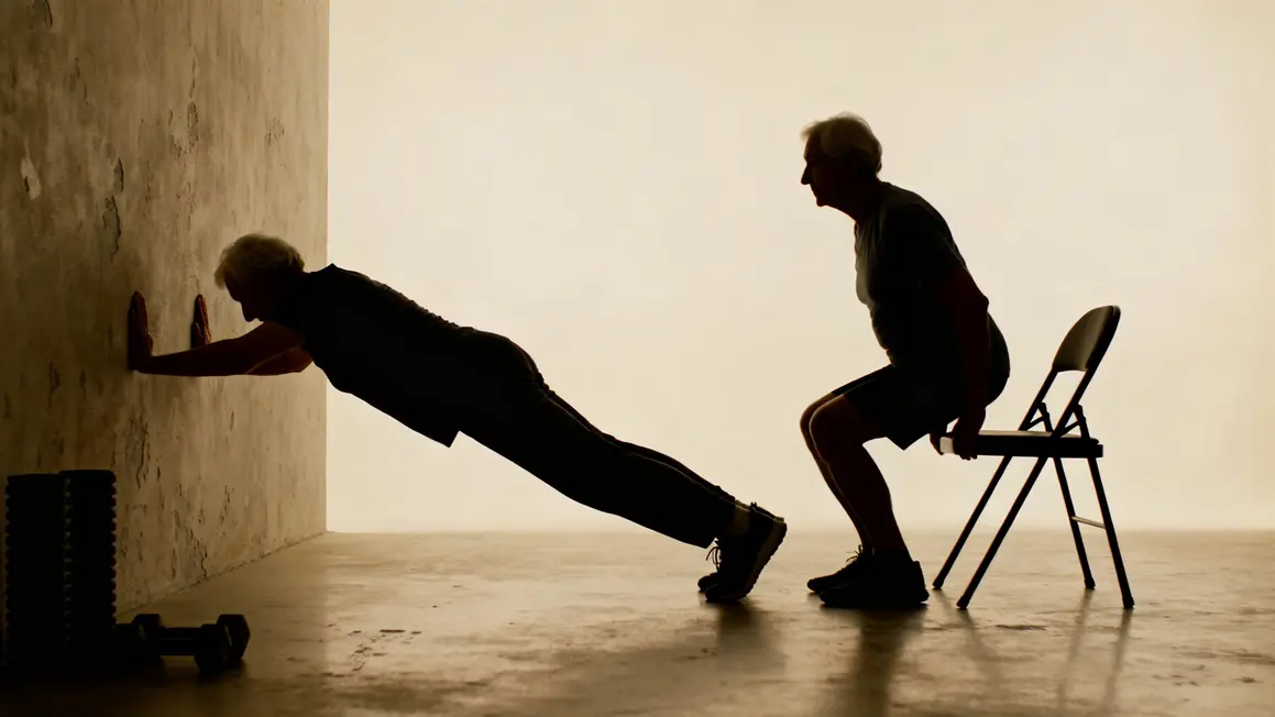calisthenics seniors pompes mur squats assistés