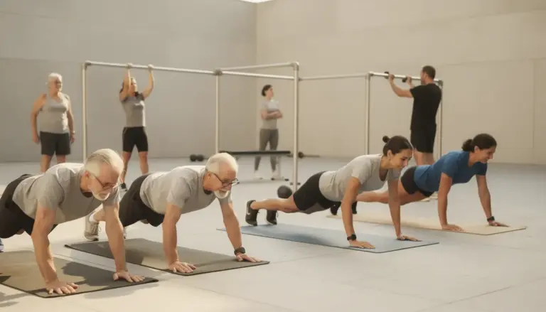 calisthenics tous âges exercices pompes squats planche tractions