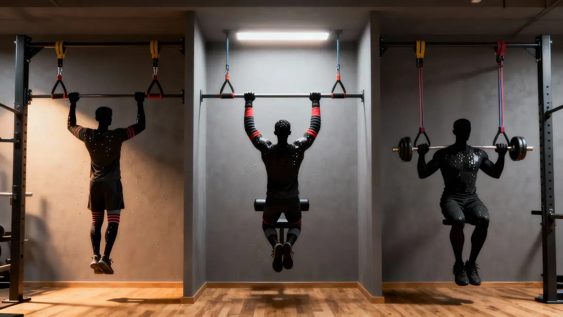 Traction dips pompes calisthenics bandes elastiques