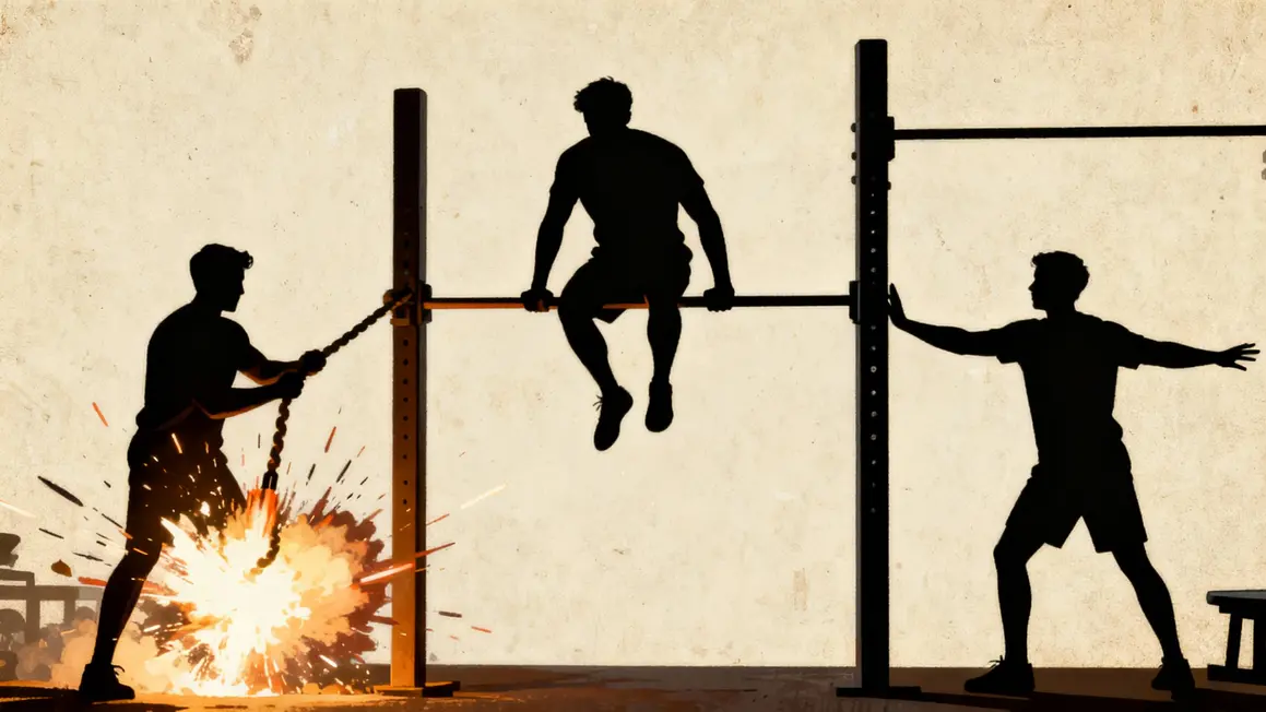 Séquence muscle up calisthenics phases tirage transition poussée