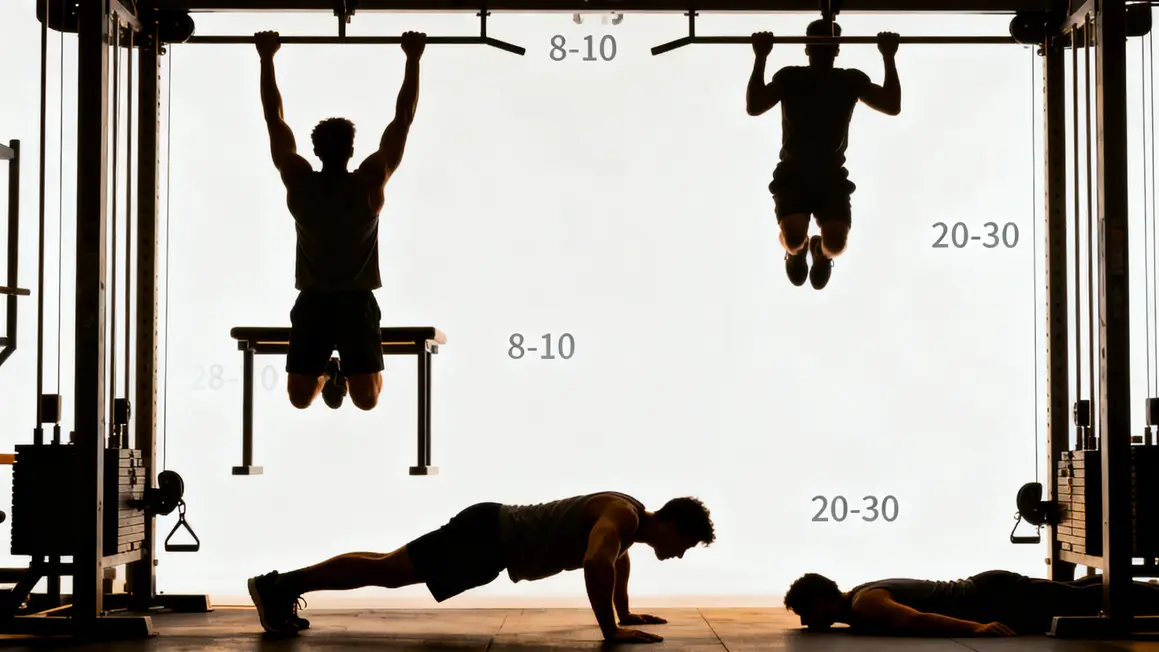 Exercices prérequis muscle up calisthenics tractions dips pompes gainage