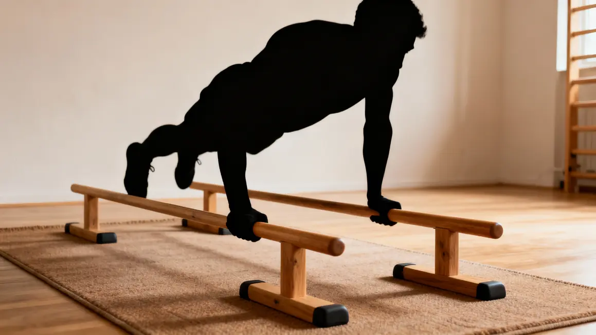 Pompes profondes sur parallettes basse calisthenics