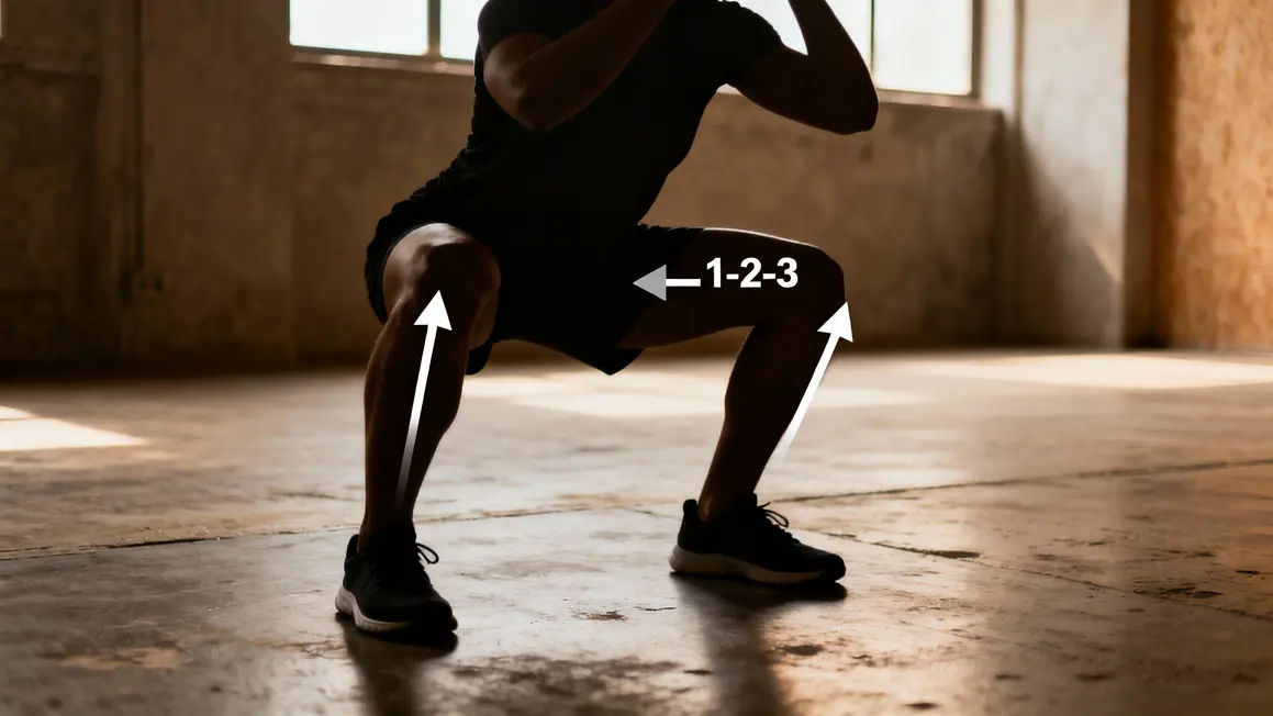 Schema squat classique technique alignement profil calisthenics
