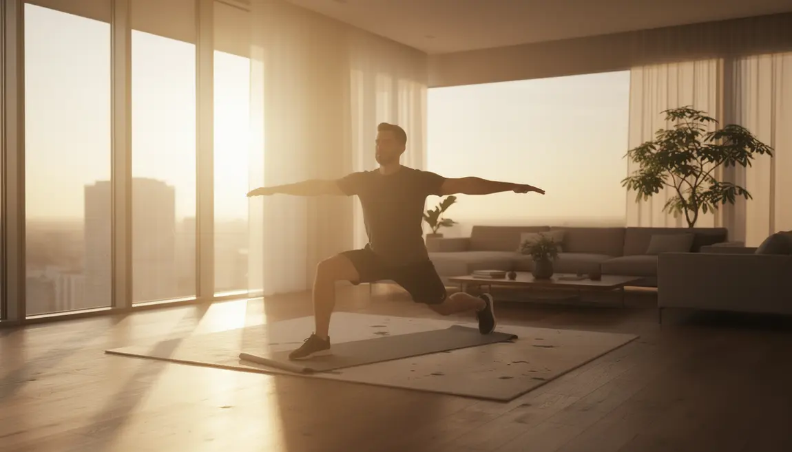 Exercice calisthenics matin adulte salon moderne