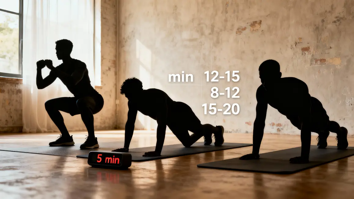 Routine calisthenics matin débutant circuit rapide