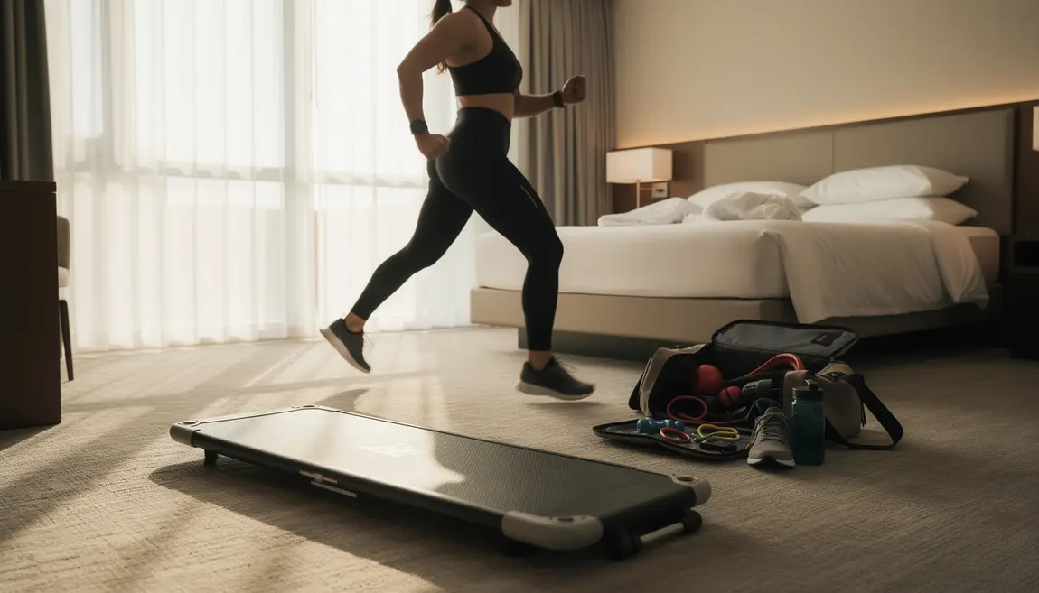 adulte calisthenics chambre hotel tapis accessoires sportifs
