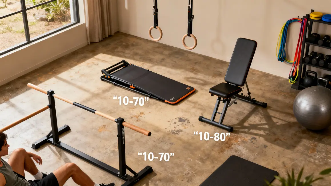 Equipement calisthenics bureau barre traction ballons elastiques