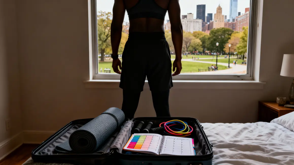 adulte valise ouverte accessoires calisthenics agenda