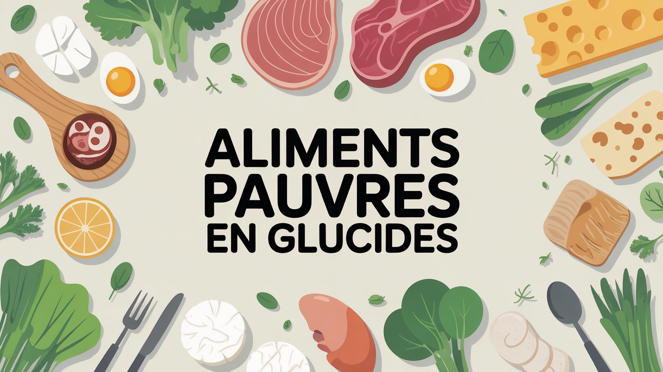 table aliments pauvre en glucide légumes viandes poissons fromages
