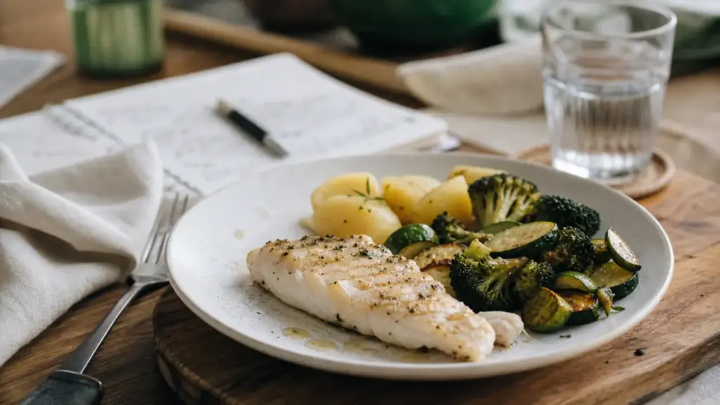 Que faut il manger pour perdre du poids : assiette minceur protéines, fibres et légumes