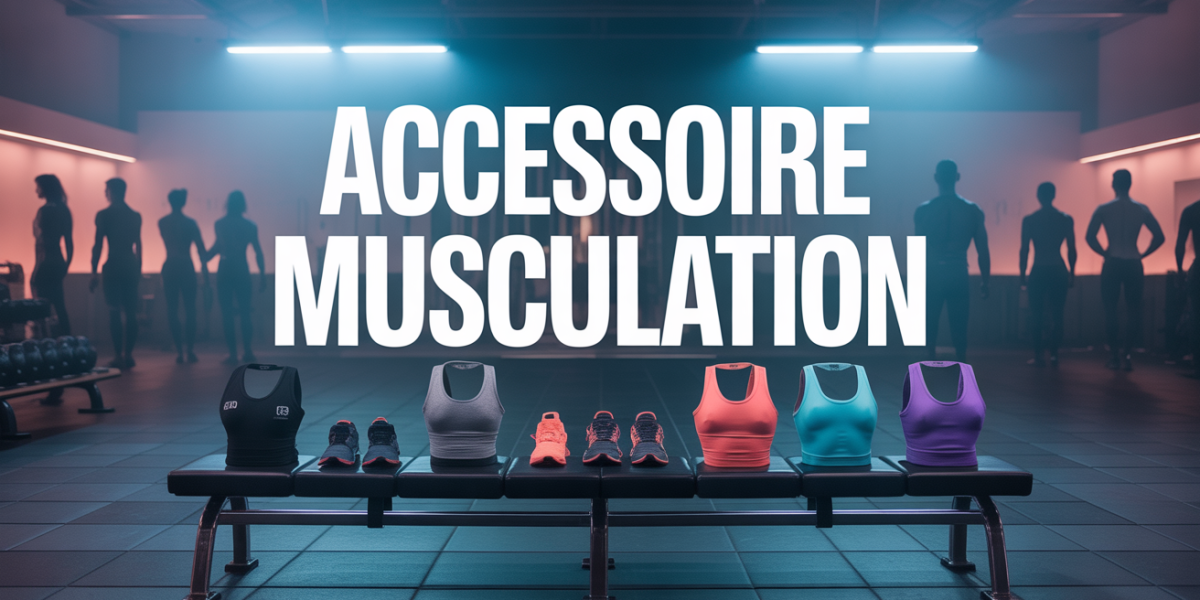 illustration accessoires musculation salle gilet ceinture sangles