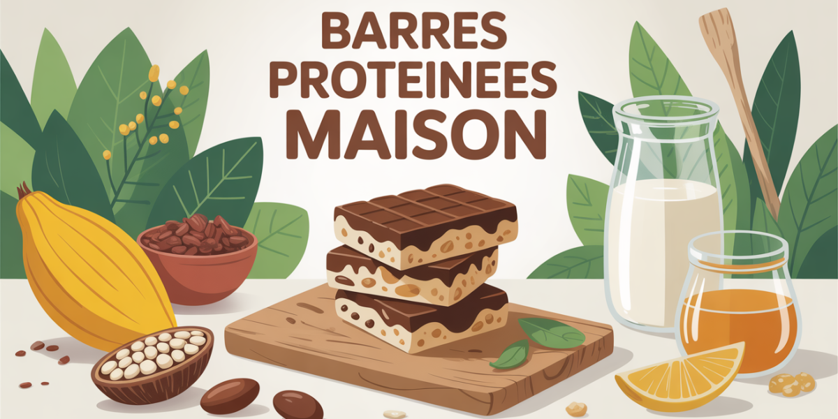 Barres proteinees maison whey avec avoine cacahuete lait miel