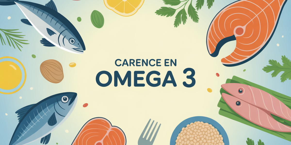 Plateau aliments riches en omega 3 vue stylisee