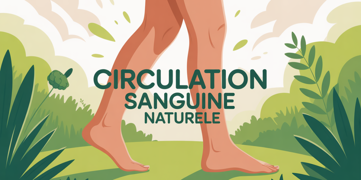 Illustration jambes légères circulation sanguine naturelle ambiance été