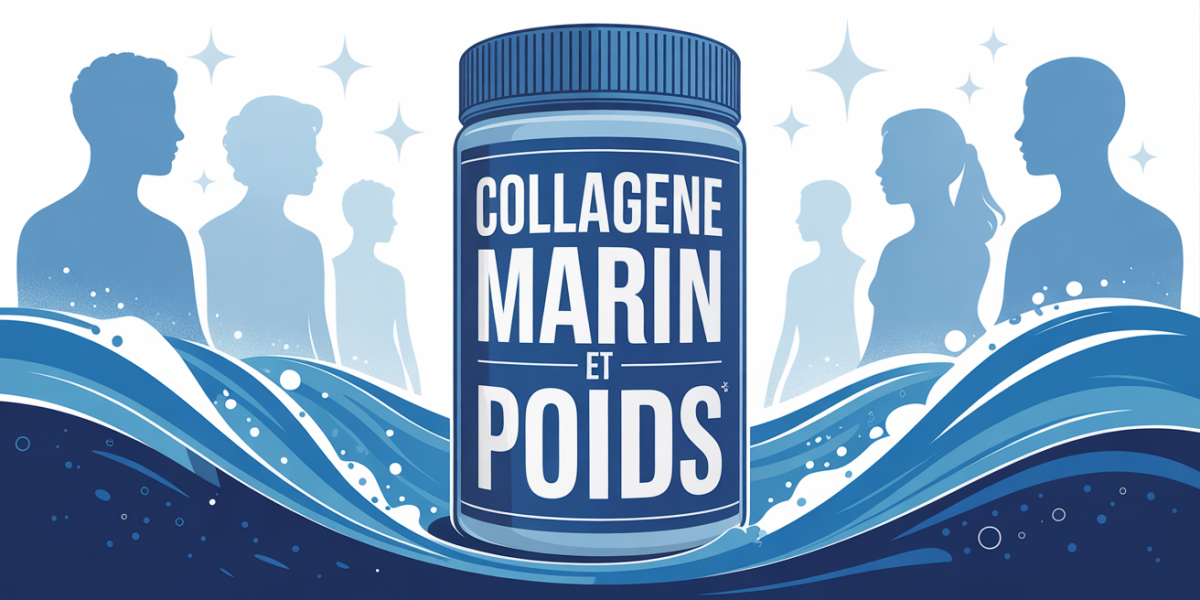 collagene marin et poids sur boite illustration SEO