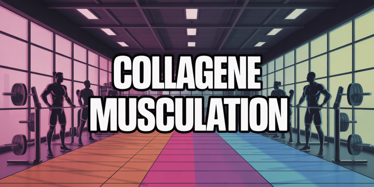 Visuel salle de sport moderne avec collagene musculation