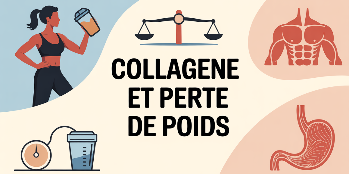 Illustration silhouette shaker collagene perdre du poids