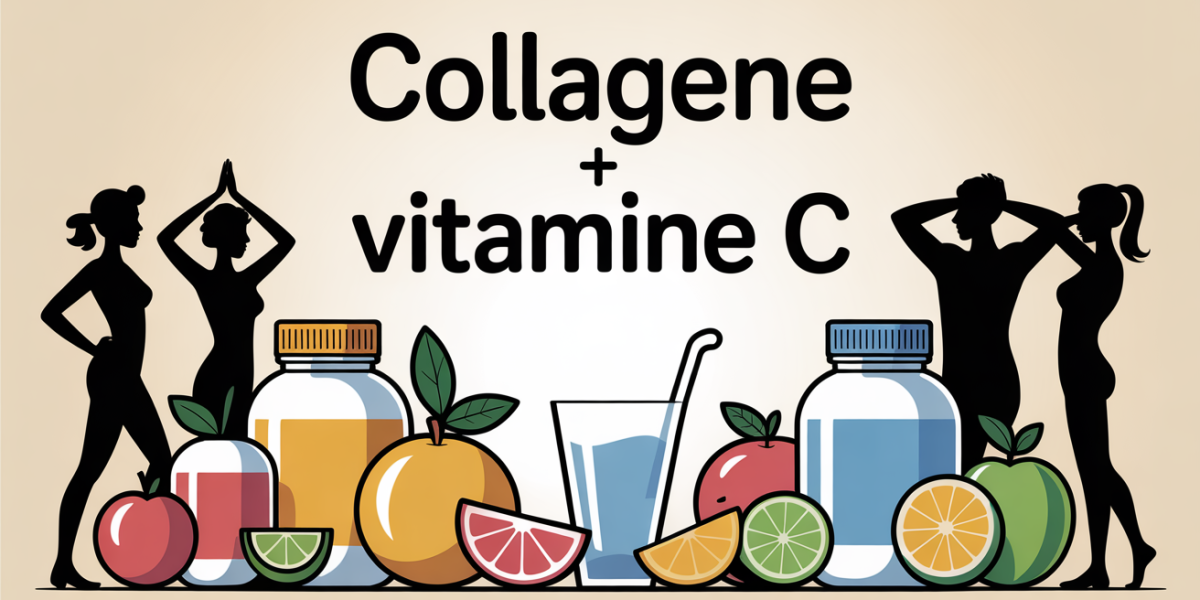 Collagene et vitamine C flacons fruits routine