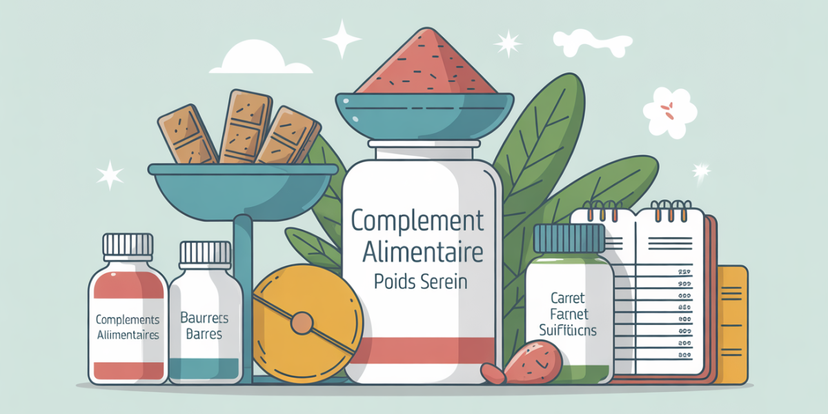 complement alimentaire poids serein balance carnet visuel