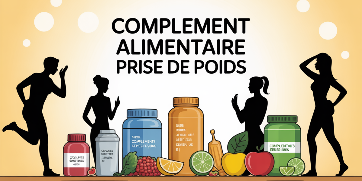 complement alimentaire prise de poids silhouettes table