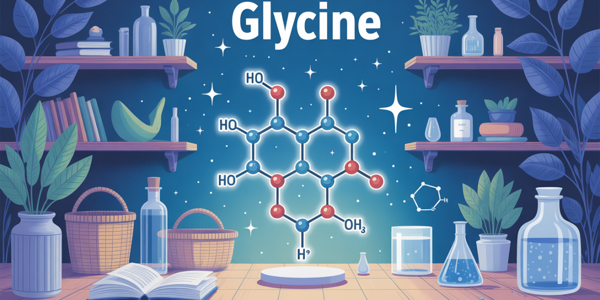 illustration glycine molécule bien-être