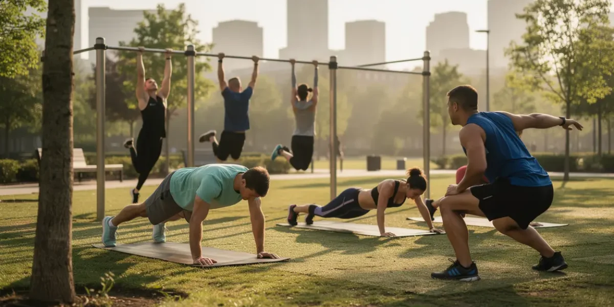 groupe calisthenics motivation parc