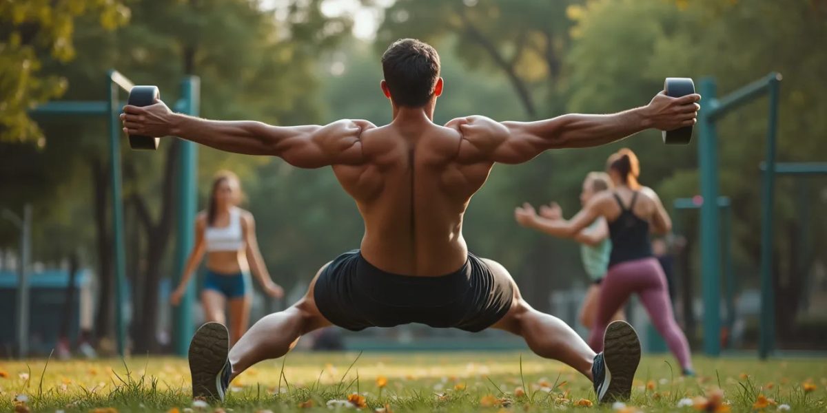 calisthenics : athlète exécutant un exercice de calisthenics en pleine séance d'entraînement